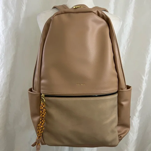 Pixie Mood Apricot Leila Vegan Leather Backpack Pixie Mood NYLA Vegan Leather Convertible Backpack - Brown  main image 3